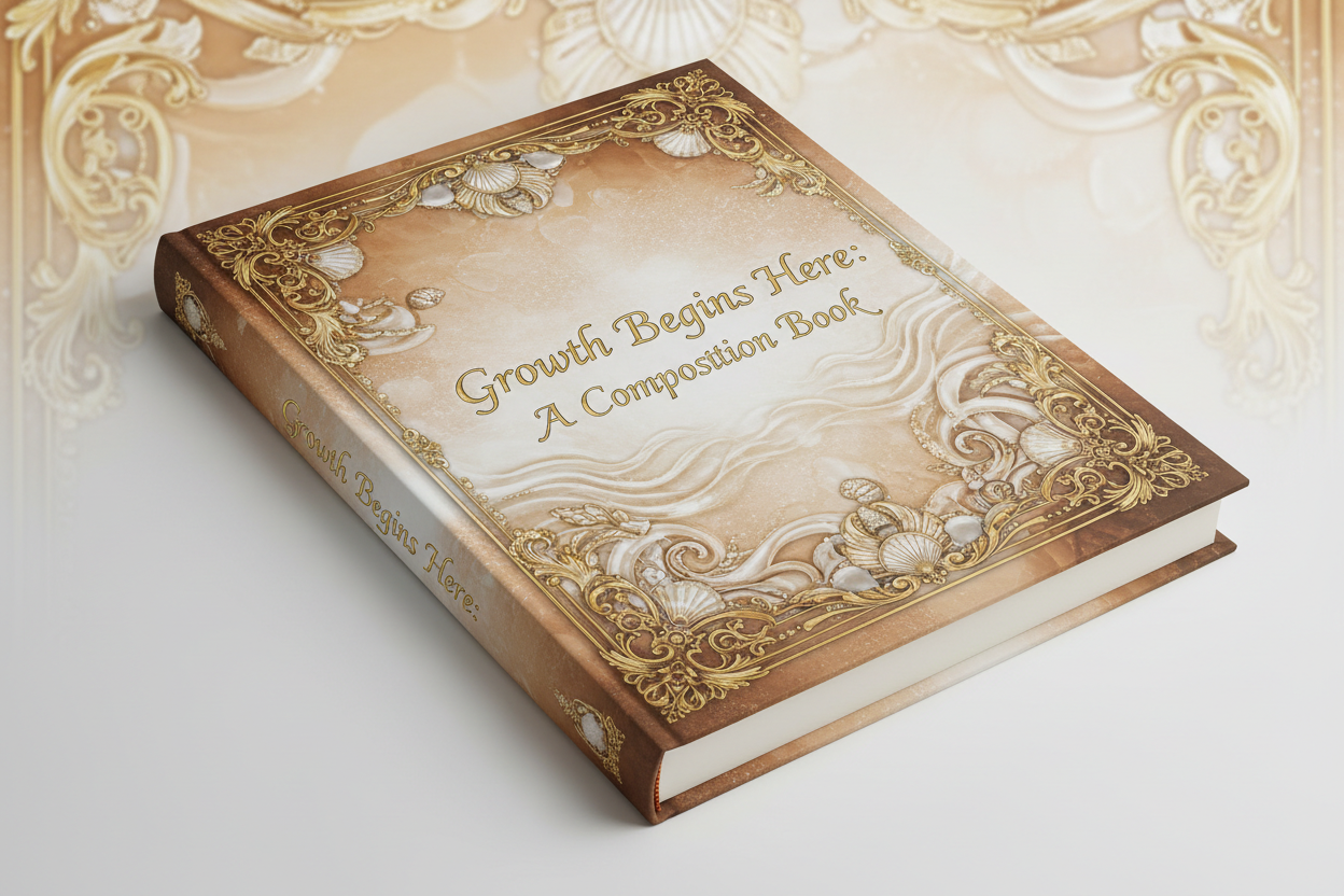 Growth Begins Here - Tan Royal Slanted